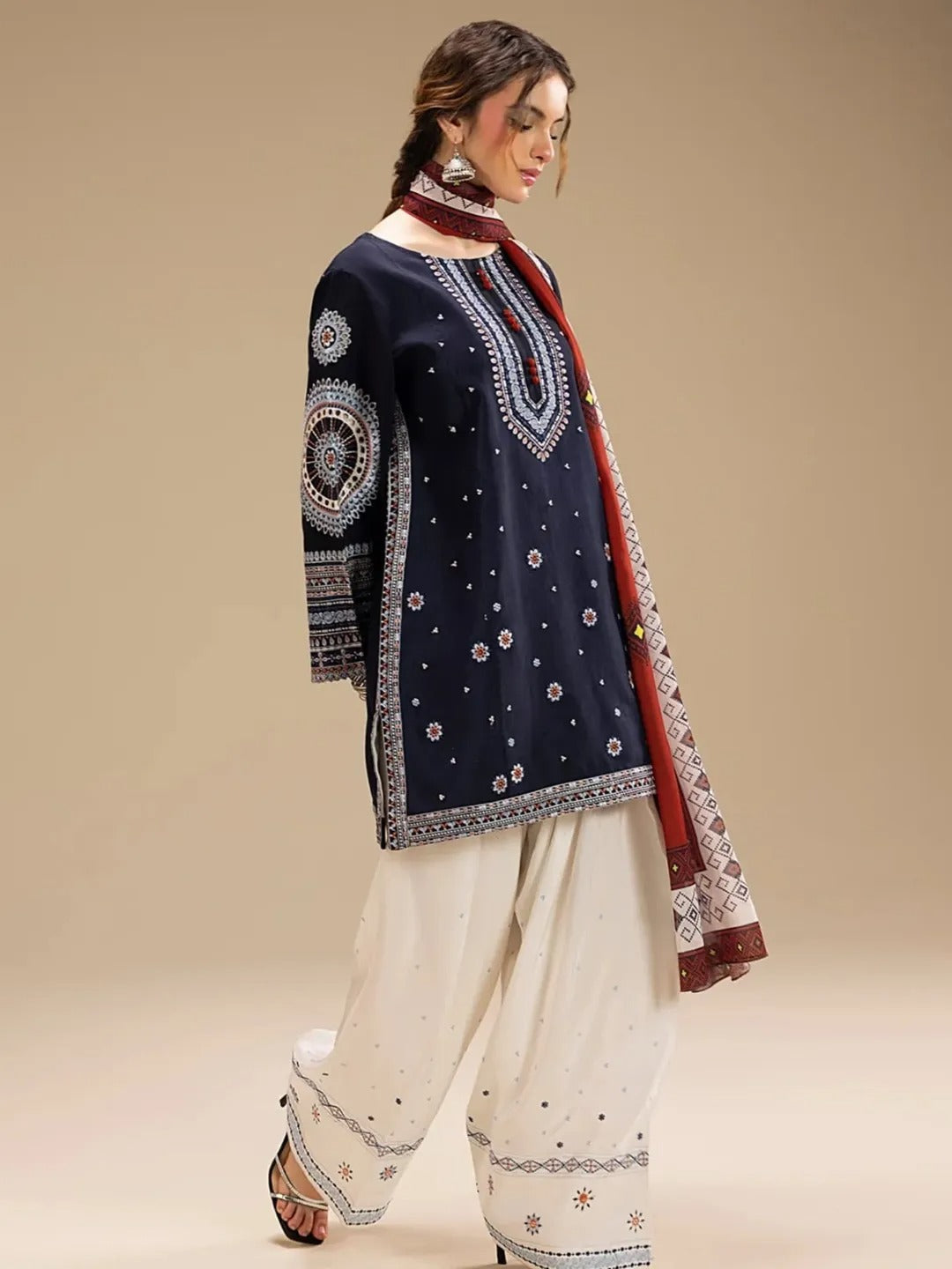 ROYAL BLUE KURTA 3PC